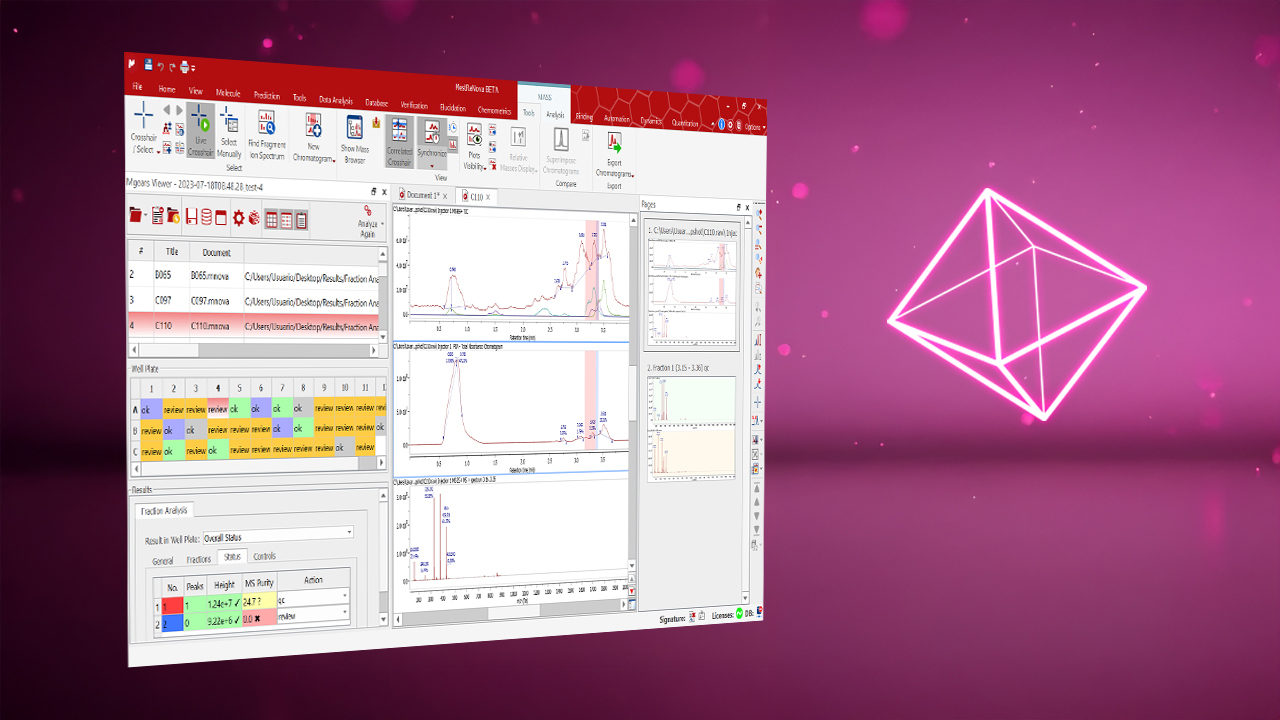 Mnova Fraction Analysis