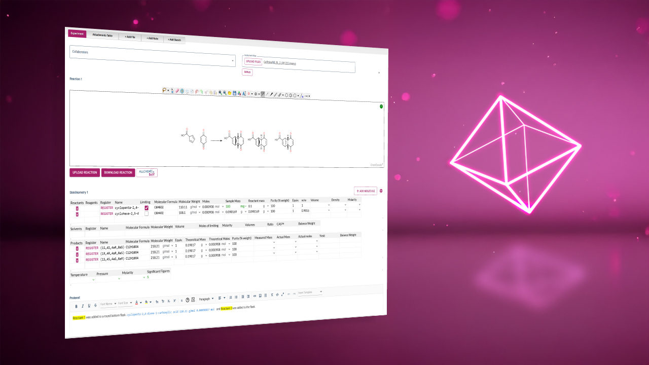 Arxspan ELN software screenshot