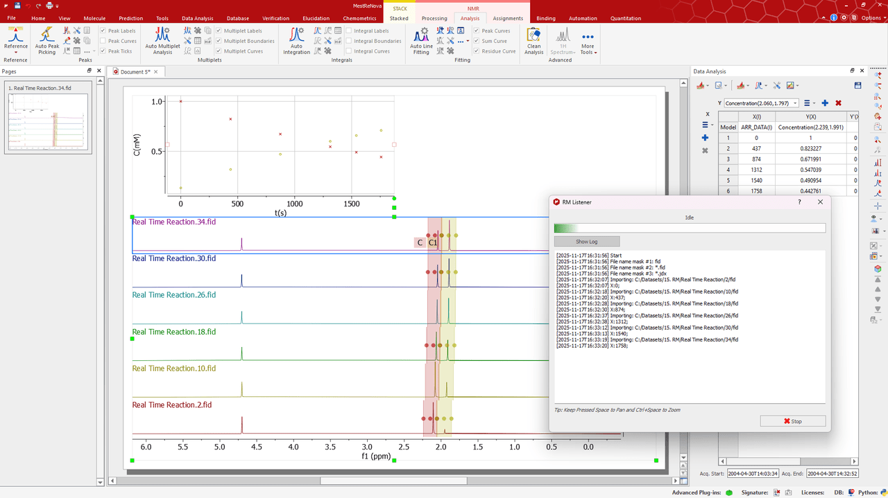 Mnova Reaction Monitoring | SciY