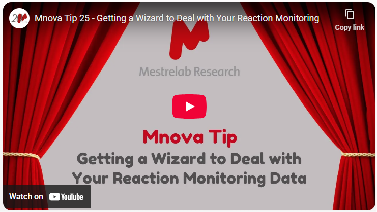 Mnova Reaction Monitoring | SciY